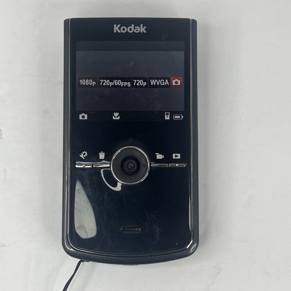 Kodak Zi8 Camcorder Black Compact 1080p HD Pocket Video Camera - Working